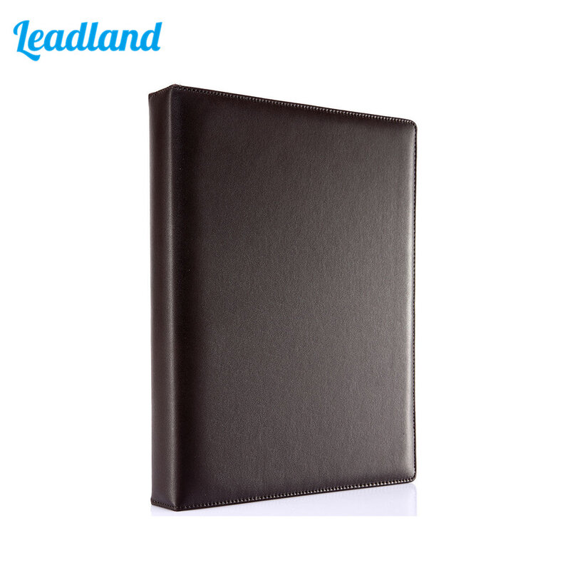 A4 PU Leather 3 Rings Binder File Folder Travel Document Portfolios Fashion Style Business Office Supplies 3 Ring Manager Folder