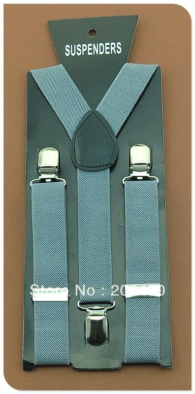 Bretelles élastiques pour enfants, Shipping-2.5x65cm "gris", pour garçons et filles, fines, vente en gros et au détail