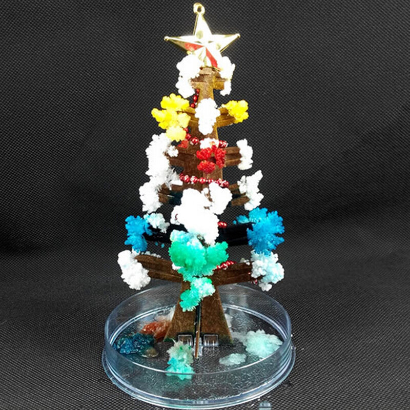 2019 170 мм цветная визуальная Волшебная Хрустальная растущая бумажная елка волшебная Рождественская елка Обучающие забавные научные игрушки для детей