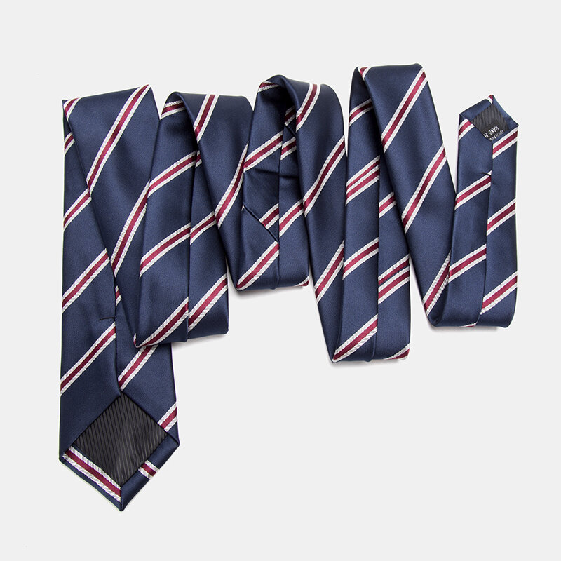 Cravatte da uomo cravatta degli uomini di abiti da sposa di business legame Maschio Vestito legame regalo gravata Inghilterra Stripes JACQUARD LAVORATO a telaio 6 centimetri