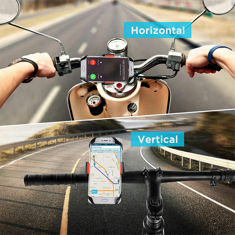 Bike Bicycle Motorcycle Handlebar Mount Holder Phone Holder With Silicone Support Band For Iphone Samsung XIAOMI GPS