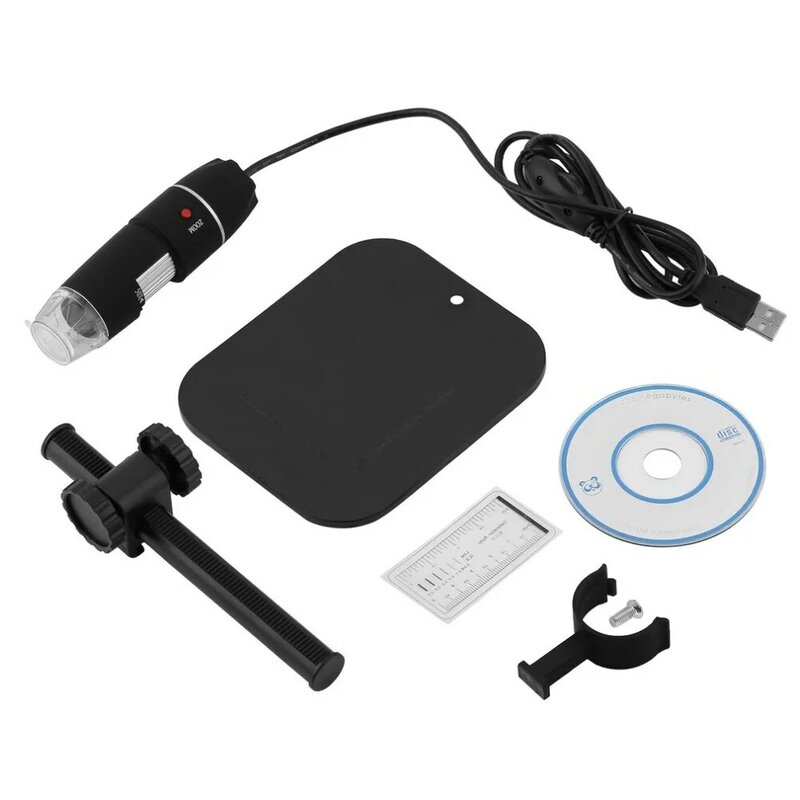 50X to 500X USB LED Digital Electronic Microscope Magnifier Camera Black Practical Camera Microscope Endoscope Magnifier