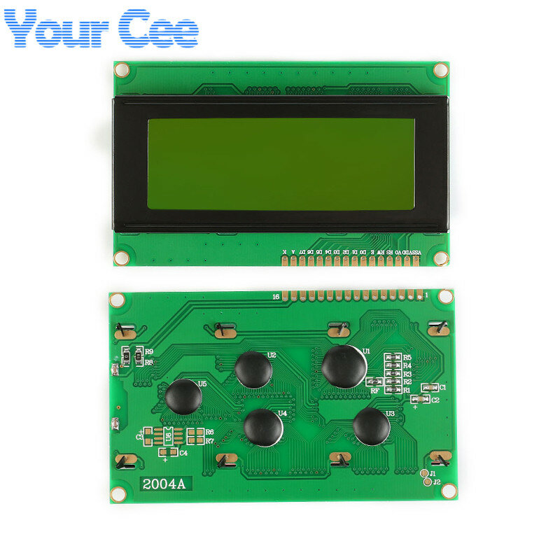 1602 1602A J204A 2004A 12864 12864B 128*64 moduł wyświetlacza LCD niebieski żółto-zielony IIC/I2C 3.3V/5V dla Arduino