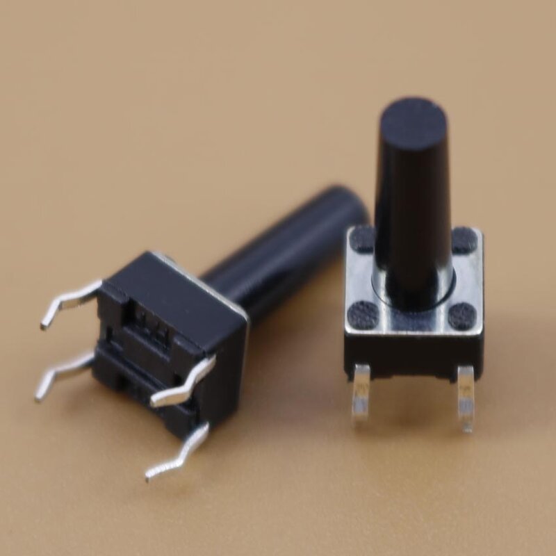 YuXi 1 pz Tact Switch 6*6*10 pin DIP 6*6*10 MM pin tattile tocco di un pulsante