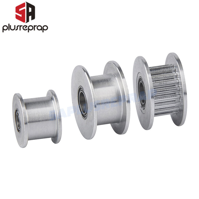 GT2 Idler Timing Pulley 16-tooth 20-Teeth with 3mm or 5mm Bore with Bearings for 3D Printer Parts Timing Belt 6mm 10mm