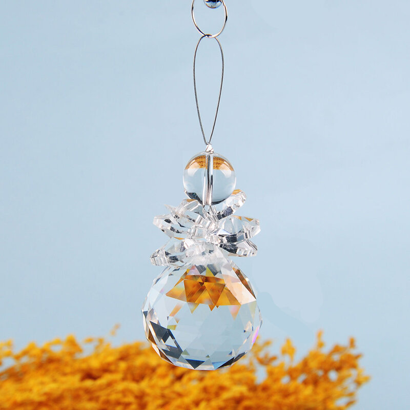 Atrapasueños de cristal hecho a mano Feng Shui, Bola de prisma, colgante, adorno, decoración de boda, nuevo, 2019