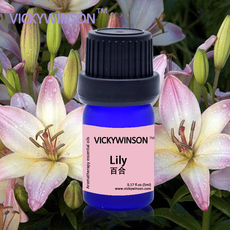 VICKYWINSON Lily Aromaterapia Minyak Esensial Musim Dingin Pelembap Dalam Perawatan Kulit Etherische Olie 5Ml Deodorisasi
