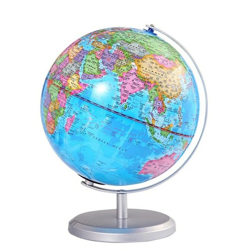 Terra Globo Mapa do Mundo Geografia Brinquedo Educativo, Decoração Desktop, Casa, Office Aid Miniaturas, Presente Kids, 20cm