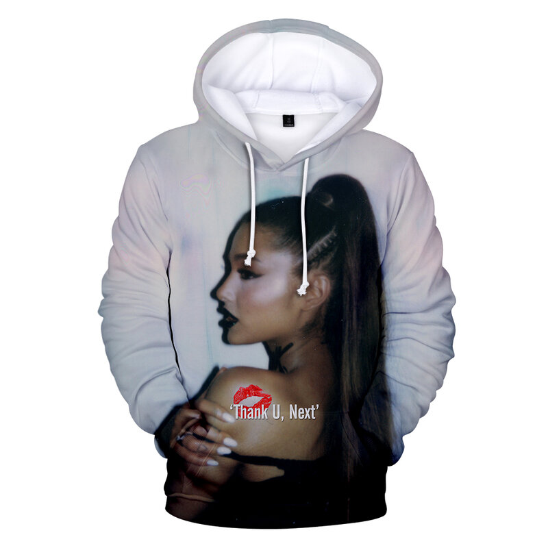 Hot singer Ariana Grande 3D Print Hoodies Sweatshirt Boy/Girl Leisure Long Sleeve Hip Hop Clothes Top Ariana Grande Hoodies