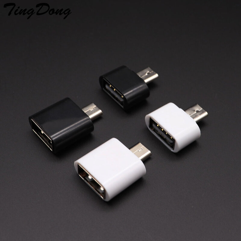 TingDong-Mini adaptador Universal Micro USB a USB OTG, convertidor 2,0 para teléfonos móviles, accesorios para teléfonos Android
