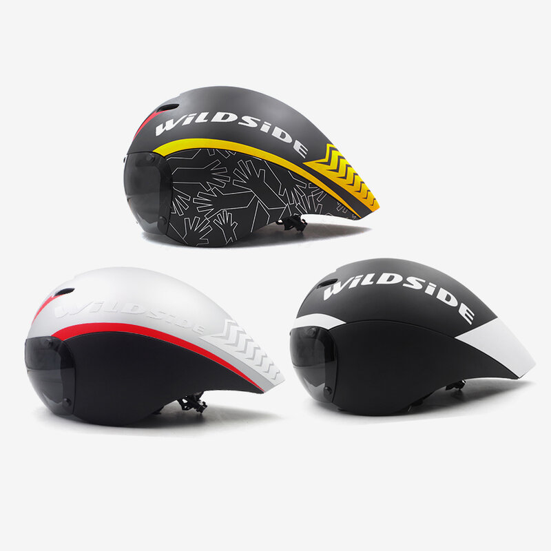 Aero helmet lens Transparent gray Triathlon tt cycling helmet lens road bike bicycle helmet lens goggles visor helmt Accessories
