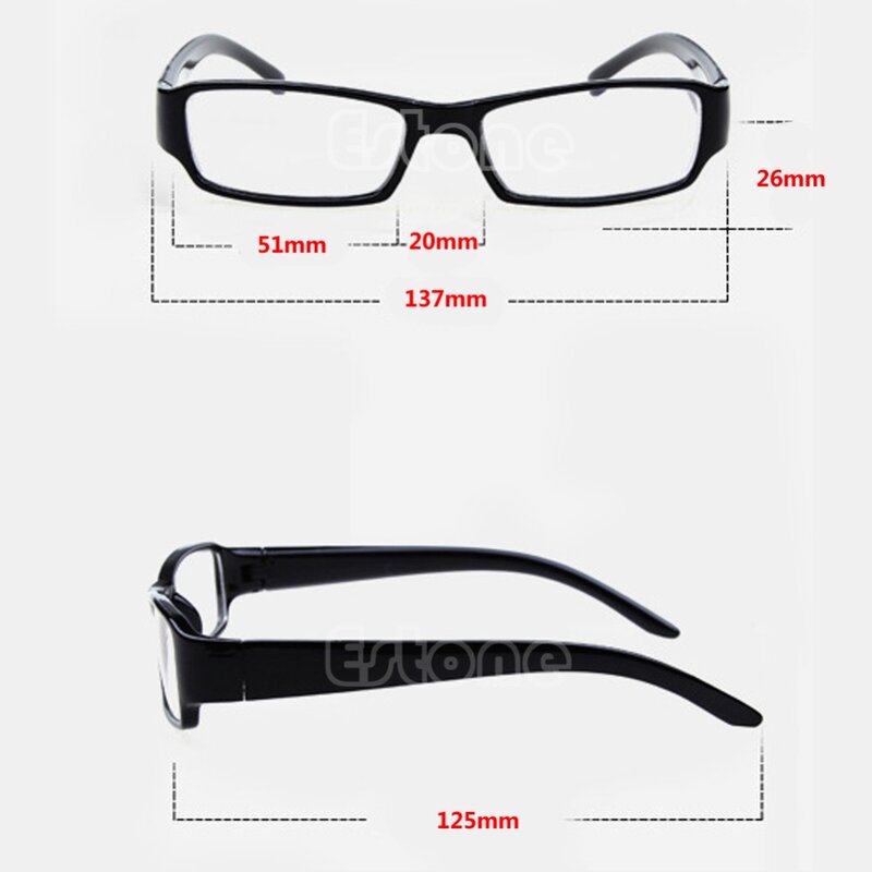 Caldo Nero Montature per occhiali Miopia Occhiali-1-1.5-2-2.5-3-3.5-4 -4.5-5.5-6