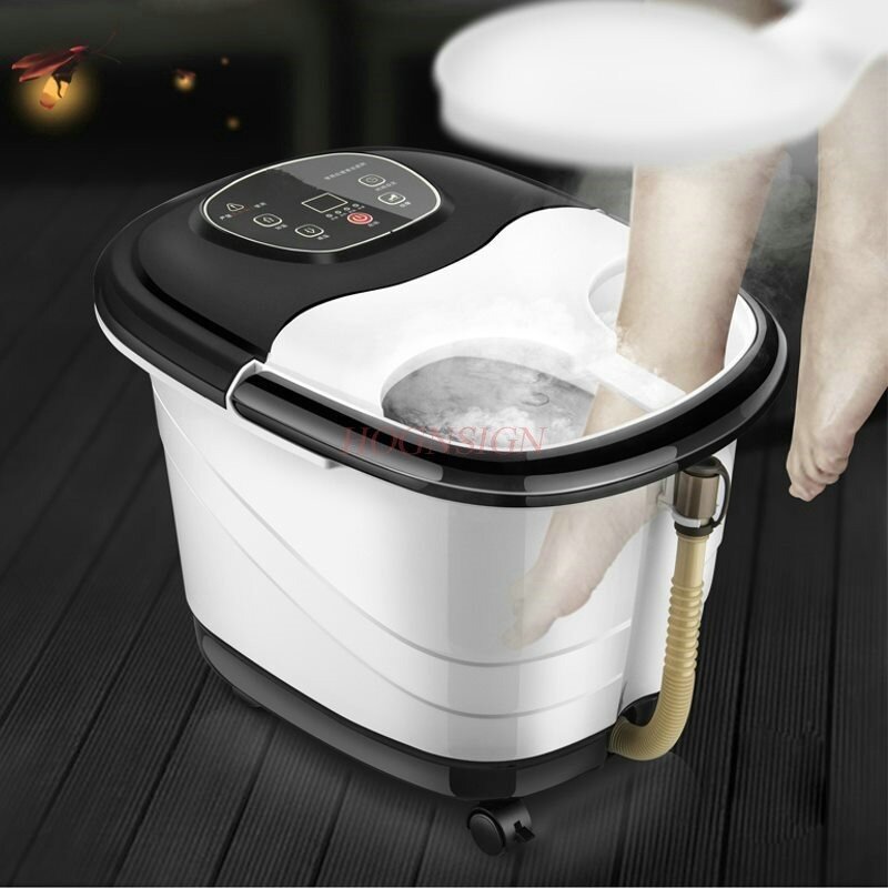 Electric Feet Cleansing Automatic Wash Basin Electronic Massage Heating Foaming Tub Pedicure Machine Deep Barrel Foot Bath Home