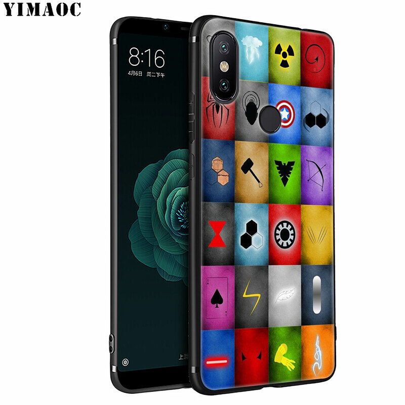 YIMAOC de lujo Logo de cómics marvel de silicona suave funda de teléfono para Xiaomi mi 10 9 9T CC9 CC9E A3 Pro 8 SE A2 Lite A1 mi 10 mi 9
