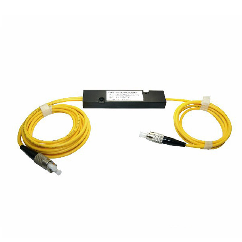 FC UPC PLC 1X2 de fibra óptica divisor PLC 1X2 FC UPC Mini de modo único 1260-1650nm FBT acoplador óptico divisor