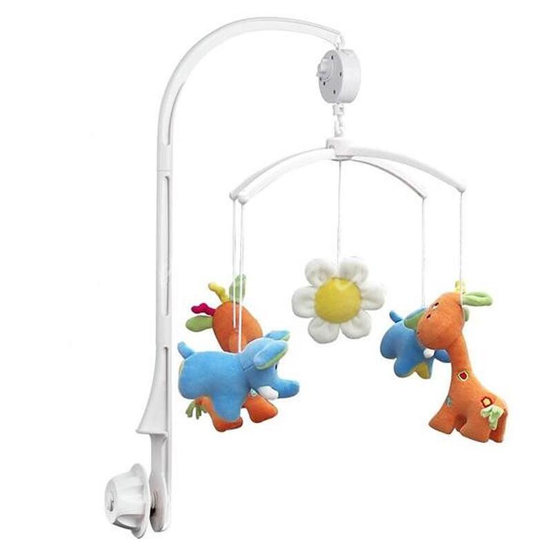 72cm Baby Bed Hanging Rattles Toy Hanger DIY Hanging Baby Crib Mobile Bed Bell Toy Holder  Degree Rotate Arm Bracket Set
