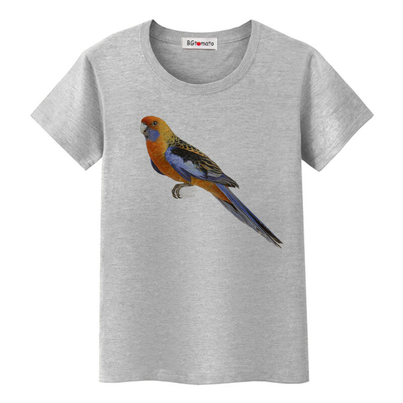 BGtomato 3D parrot colorful tshirt women popular style hot sale 3D t-shirt original brand casual top tees
