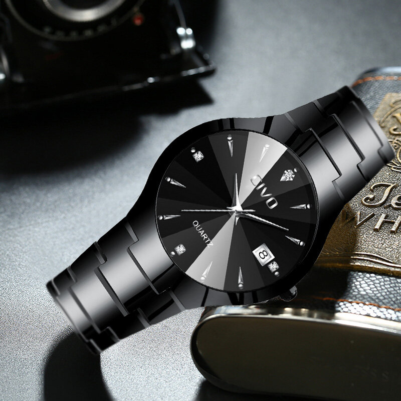 CIVO relojes de moda para hombres de alta marca de lujo a prueba de agua Par reloj plateado con correa de acero inoxidable reloj de pulsera para hombre y mujer