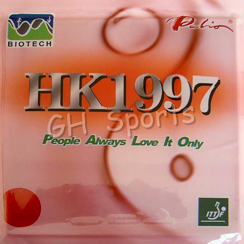 Palio HK1997 GOLD เหนียวและ HK1997 Biotech Pips ในลายกีฬาปิงปองยาง