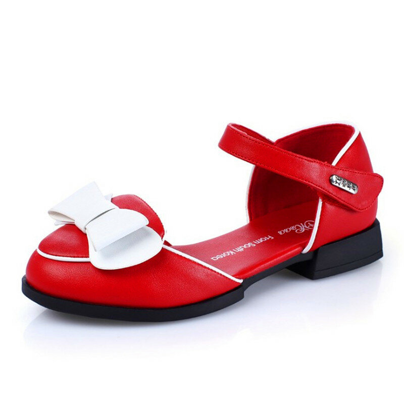 Wiosna jesień dzieci księżniczka buty czarny niski obcas proste i eleganckie czerwone buty dla dziewczynek, buty szkolne biały, mokasyny dla dzieci