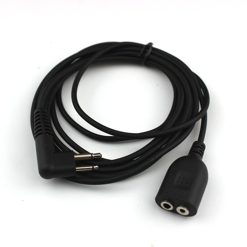 Cable de extensión para walkie-talkie, altavoz, micrófono, auricular macho a hembra, para Motorola, 2 pines, PRO1150, GP68, GP88