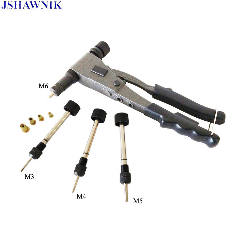 Pistola de tuercas de precisión de una mano, herramienta de remache, M3, M4, M5, M6