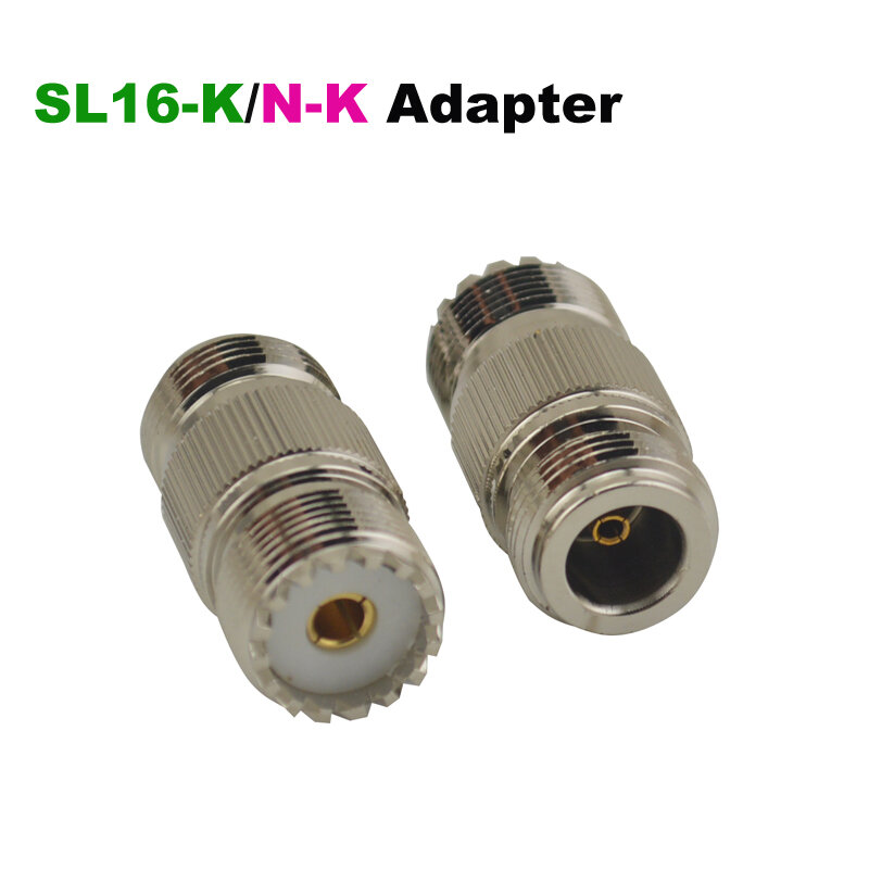 SL16-K (UHF SO239 Perempuan)/N-K (N Perempuan) jack RF Adapter