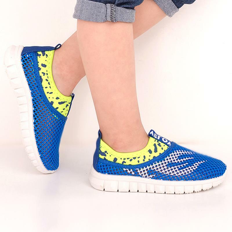 Kids Shoes For Boys Girls Summer Mesh Breathable Boys Running Sneaker Children Sport Casual Shoes Toddler Hole Shoes Spring New