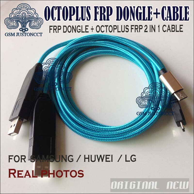 Newest sales ORIGINAL Octoplus FRP tool dongle + USB UART 2 IN 1 Cables for Samsung Huawei lg