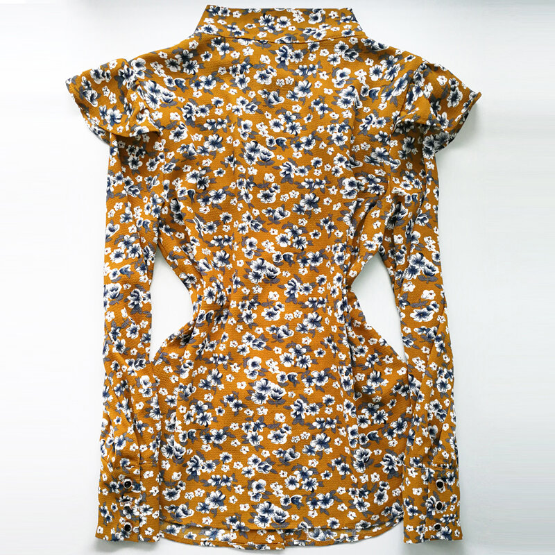 Blusa feminina manga comprida gola v, camisa feminina social