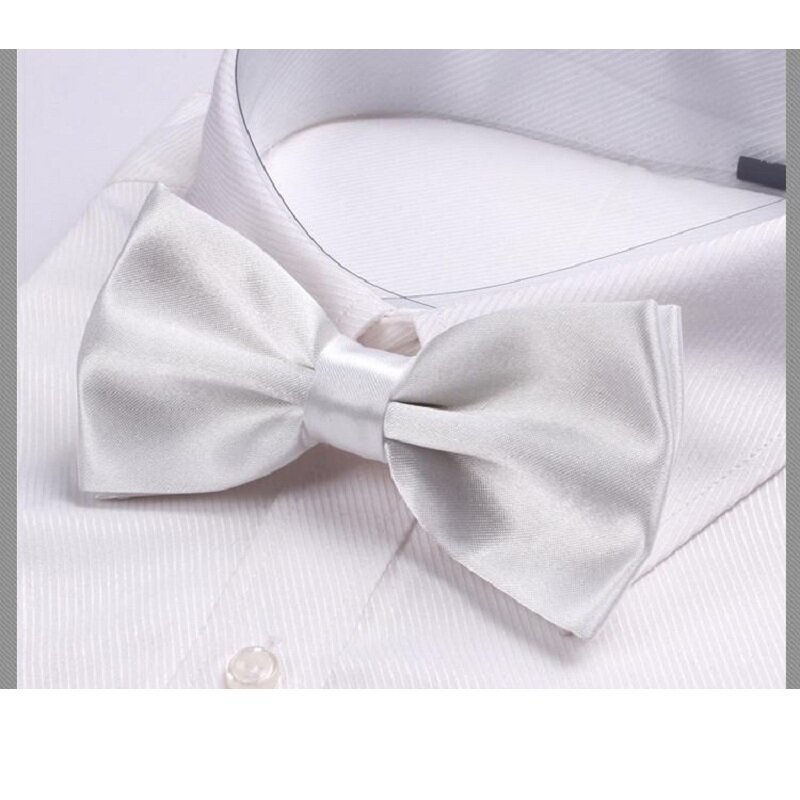 2019 Fashion Men's Solid Colour Bow Tie Black Butterfly