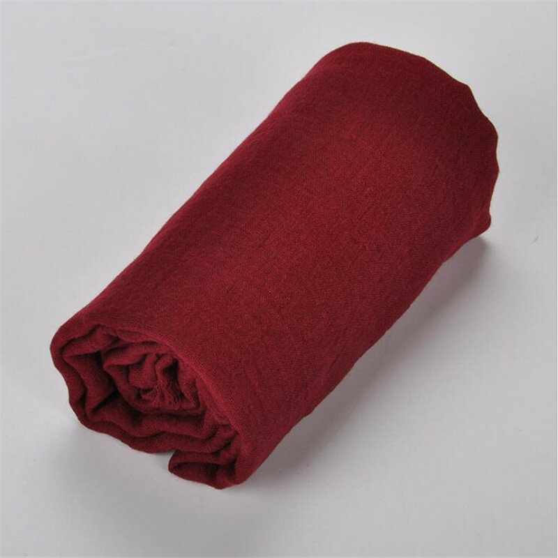 Fashion Women Shawls And Scarves For Spring Summer Autumn Winter Ladies Retro Tassels Solid Color Long Scarves 180*90CM