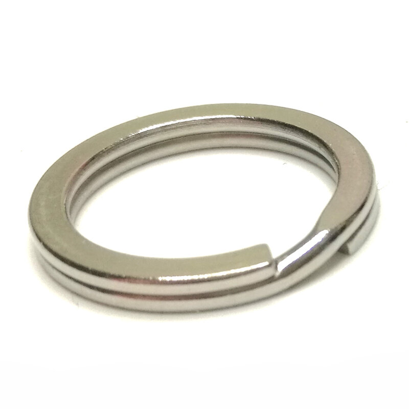 10PC 316 Edelstahl Wasser Sport Schlüsselbund Schlüsselbund Split Ring Schleife 2mm Split Ring für BCD befestigung
