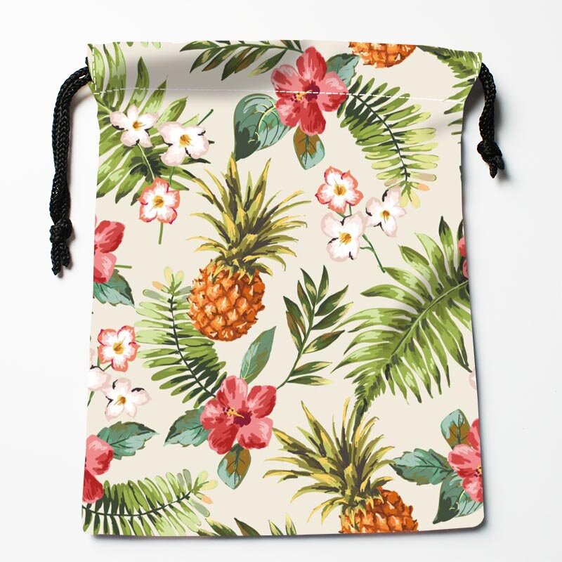 Новое поступление, сумки на шнурке с рисунком ананаса, оригинальные женские подарочные пакеты, размер больше 18*22 см, сделай сам, ваша картинка