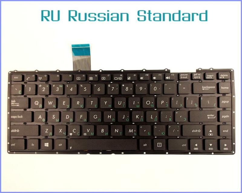Teclado versión rusa RU para portátil ASUS 13GN4O1AP030-1 MP-11L93US-920 X401EI235A 0KNB0-4100US00 AEXJ1U00010 sin marco
