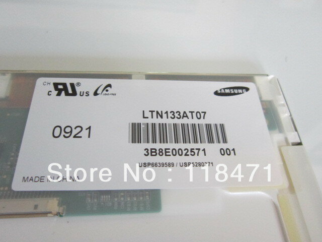Panneau LCD Original de 13.3 pouces de qualité A +, LTN133AT07-001, 1366, 001, 768 rvb * WXGA