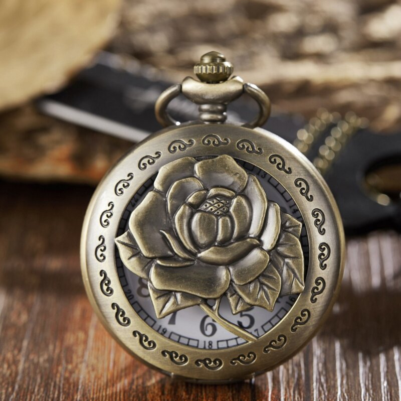 Часы наручные винтажные в ретро стиле для мужчин и женщин, кварцевые карманные, с подвеской на цепочке, подарок