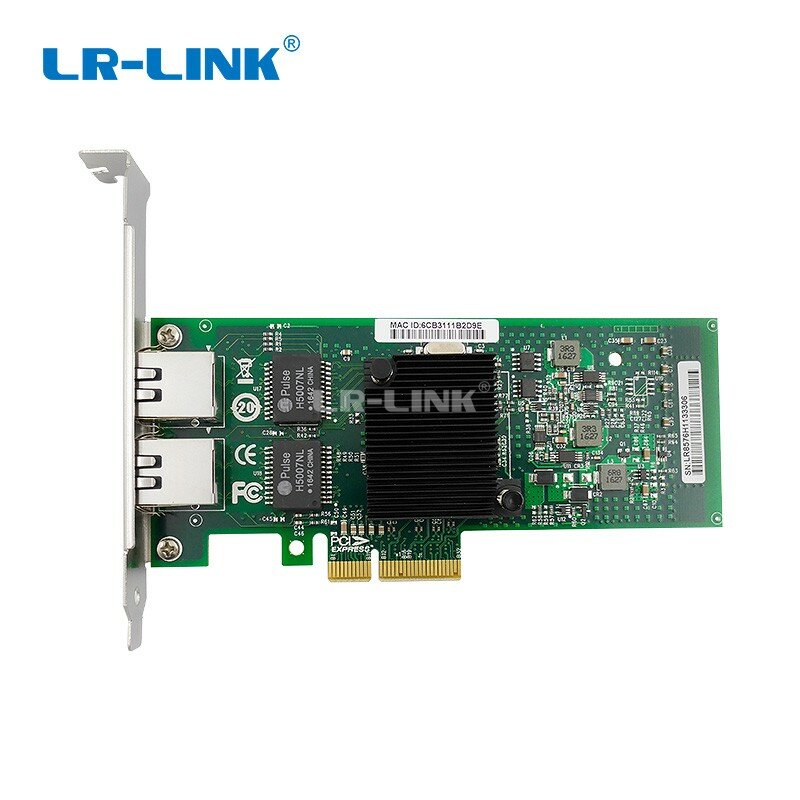 LR-LINK 9702et placa de rede de porta dupla pcie gigabit 1000m pci express ethernet adaptador com intel 82576 com perfil baixo