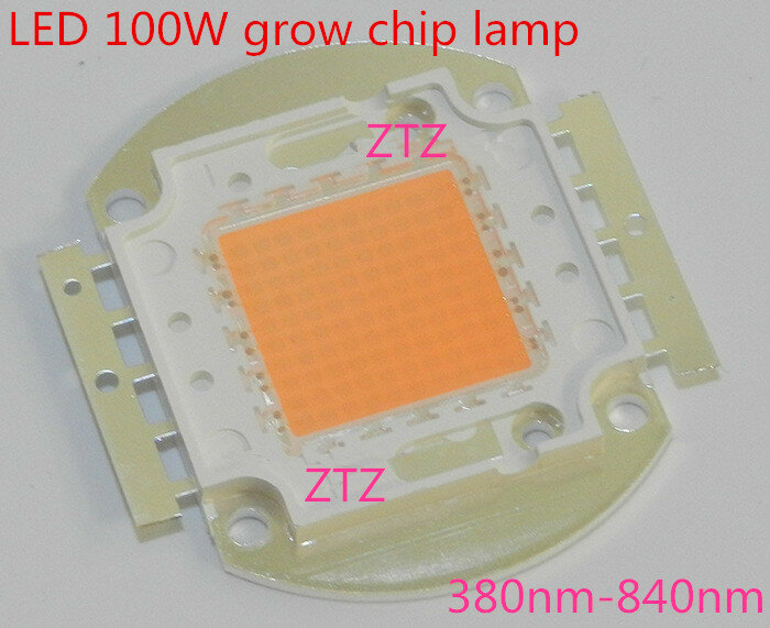 Volledige spectrum led grow chip 380-840nm real watt 1 w 3 w 10 w 20 w 30 w 50 w 100 w 35mil led plant lichten lichtbron uitstekende kwaliteit