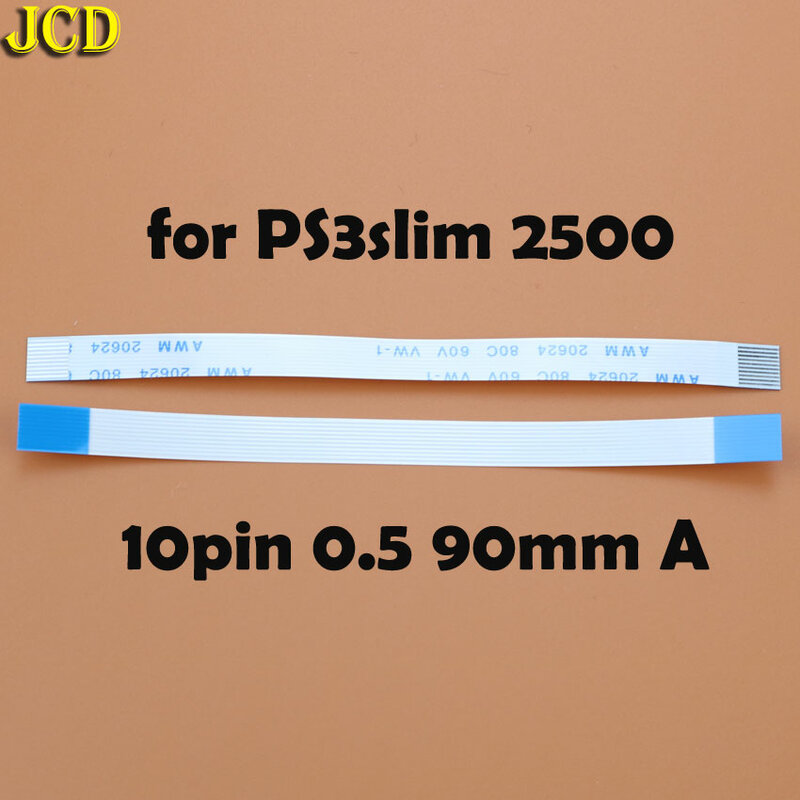JCD 2pcs 6pin 10pin Ribbon Flex Cable for Sony PS3 slim Controller Charging PCB Board and Power switch Flex Cable for PS3slim