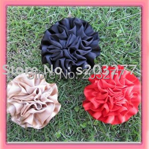 Wholesale - 36pcs/lot 11colors for your choose 2.5''Satin flowers Free Shipping