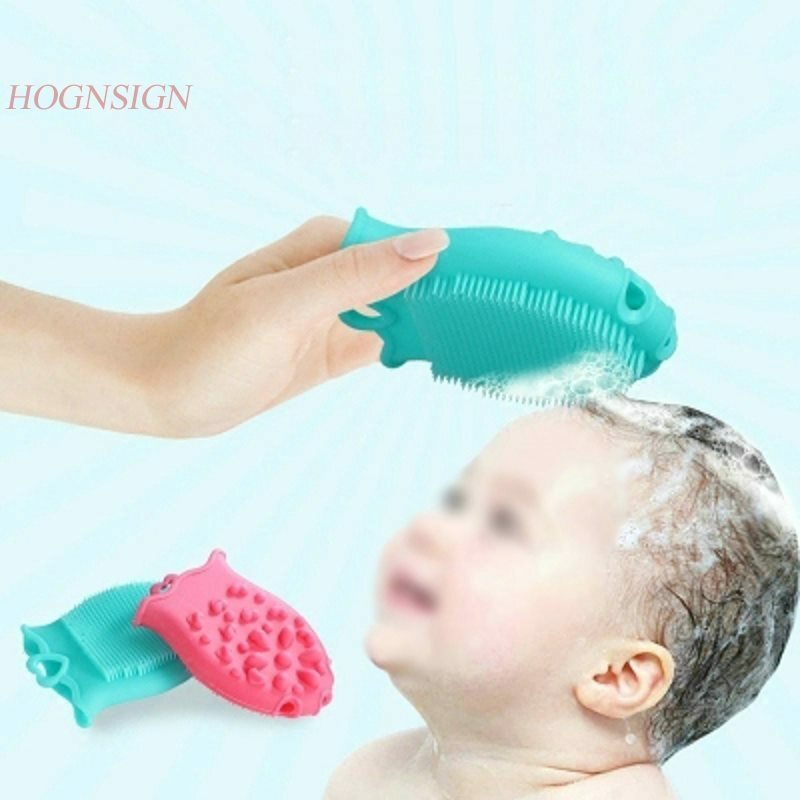 Bebê shampoo escova para cabeça silicone corpo massager banho de criança chuveiro produtos de higiene pessoal banho cuidados beleza da pele venda quente