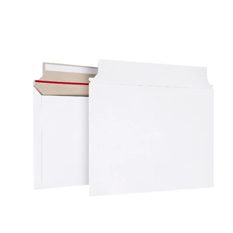 10PCS 250X160มม.Mailjackets แข็ง Mailers กระดาษแข็งซอง Stay Flat,กระดาษแข็ง,แผ่นใยไม้อัด