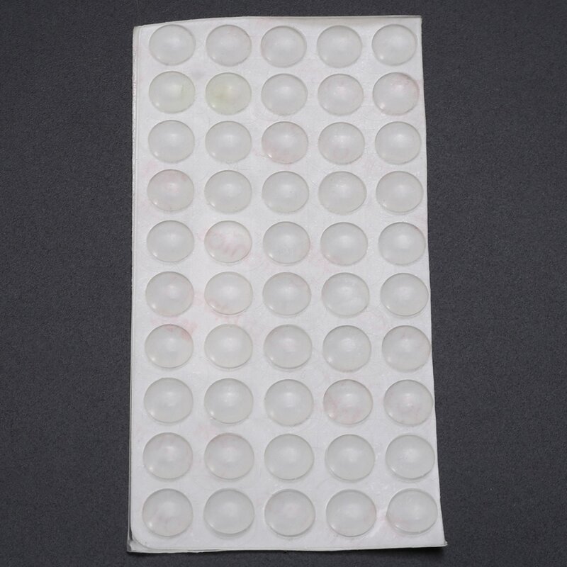Tampons de porte en caoutchouc auto-adhésif, 50 pièces, tampons de pieds transparents en Silicone pour accessoires de porte