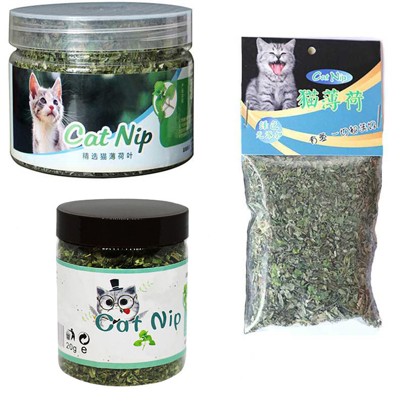 10/20/30g Natural Organic Premium Catnip Catmint  Menthol Flavor Dry Cat Treats Funny Kitten Toys