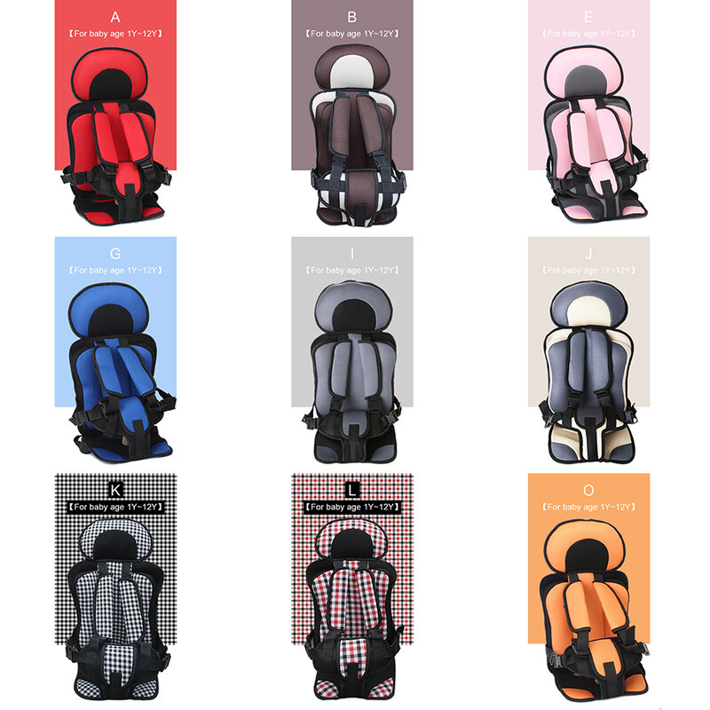 Siège de protection pour enfants de moins de 12 ans, coussin de siège confortable pour bébés
