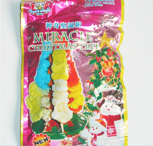 Árbol de papel mágico Multicolor para niños, 2019, 5 piezas, 100mm H, árboles de Navidad japoneses, juguetes para niños