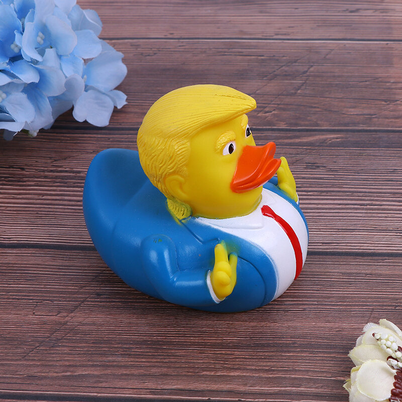 Trump Bebek Karet Mainan Mandi Air Pancuran Mengambang Presiden As Mainan Bayi Mainan Air Pancuran Bebek Anak Mandi Mengambang