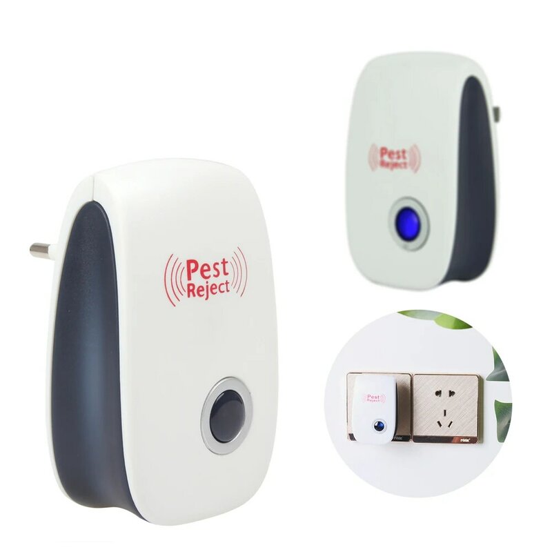 Ultrasonic Mosquito Killer Lamp Used For Repelente Bird Scarer Mouse Insect Killer EU/US Plug Insect Repeller Anti Mosquito