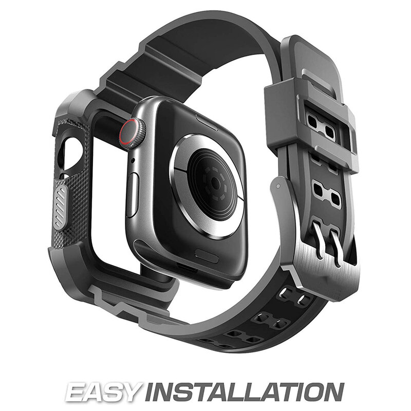 OSRUI ремешок для спортивных часов для Apple Watch band Case 44 мм 40 мм iwatch 4 Прочный ТПУ защитный чехол + ремешок iwatch Series 4 браслет